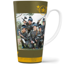 Fotohrnček latte veľký - originálny darček - Army